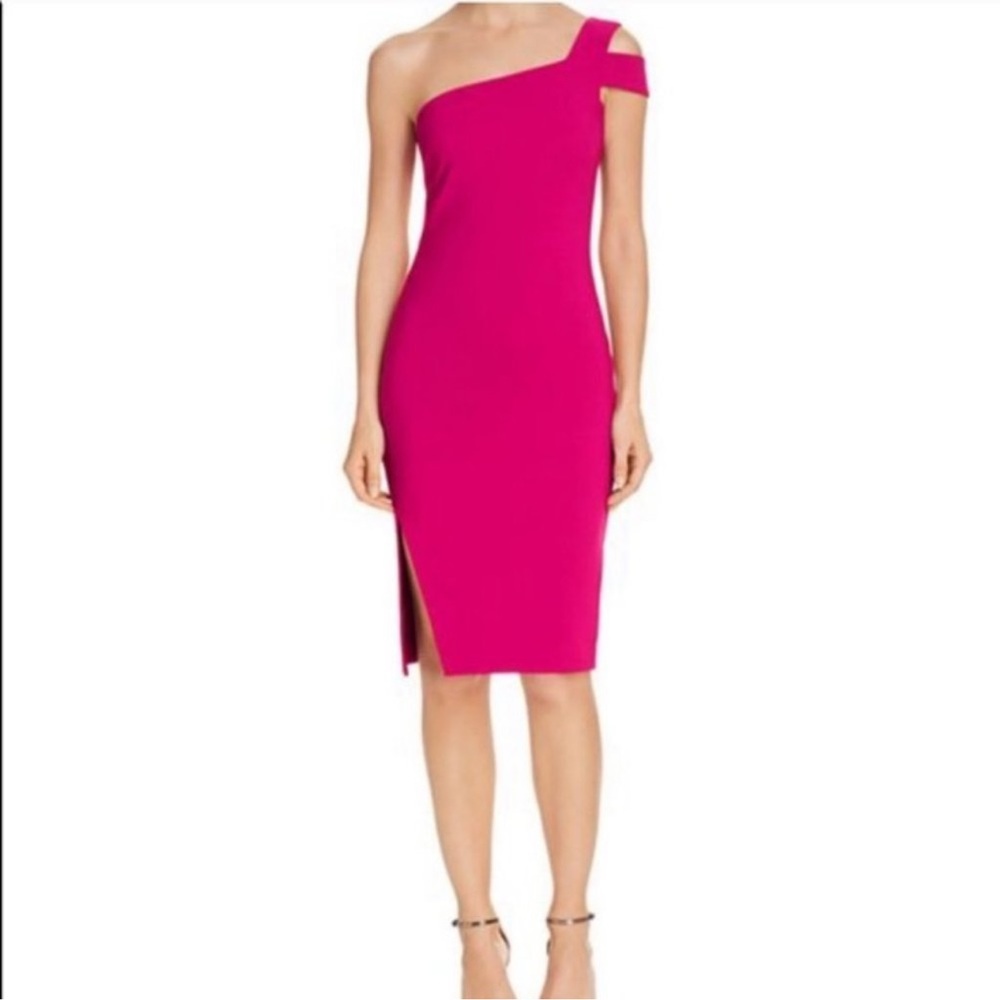 Likely One Shoulder Pink Dress - Picture 2 of 7
